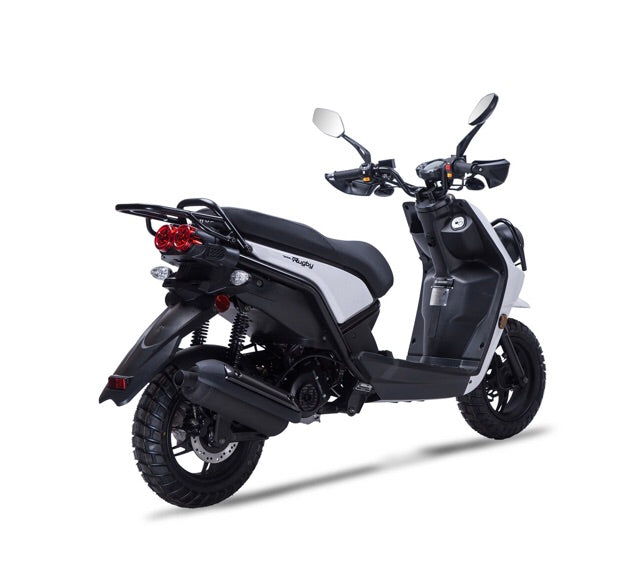 Wolf Rugby 50cc Scooter - White – Moto-Man Powersports