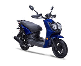 Wolf Rugby II 150cc Scooter - Blue
