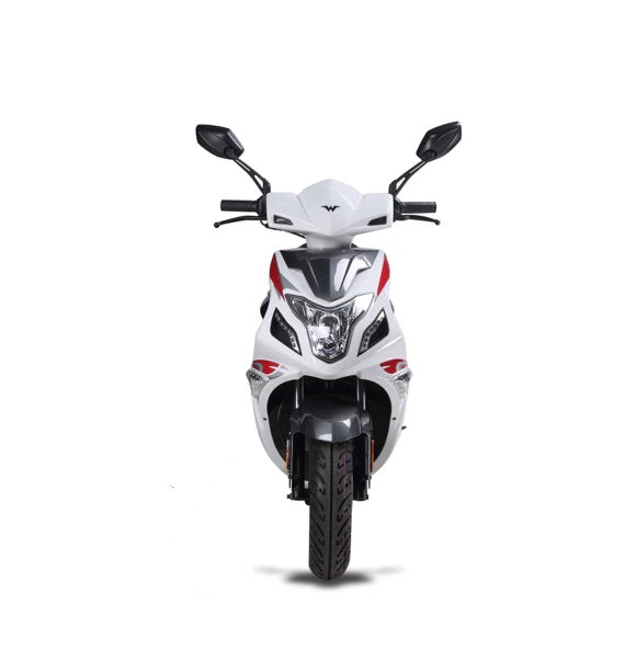 Wolf Blaze II 150cc Scooter - White – Moto-Man Powersports