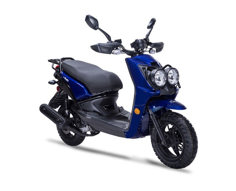 Wolf Rugby 50cc Scooter - Blue