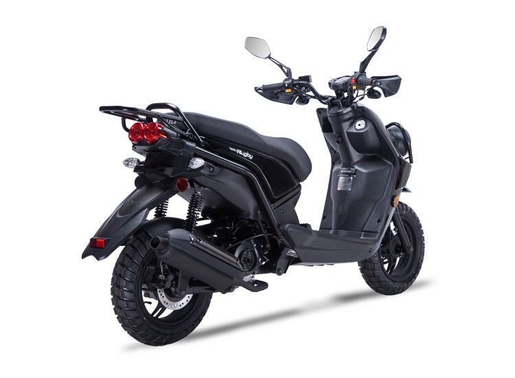 Wolf Rugby 50cc Scooter - Black – Moto-Man Powersports