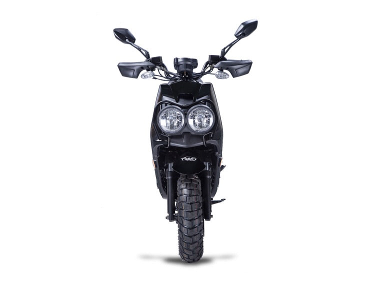 Wolf Rugby 50cc Scooter - Black – Moto-Man Powersports